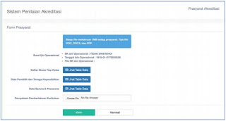  yakni tubuh penilaian berdikari yang menetapkan kelayakan jadwal dan satuan pendidikan jen SISPENA : Akreditasi Sekolah Pengajuan Online
