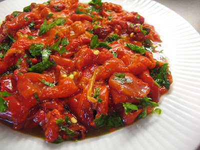 Roasted red pepper salad