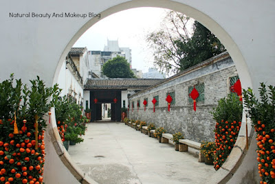 The circle gate of  Mandarin's House, a heritage centre of Macau