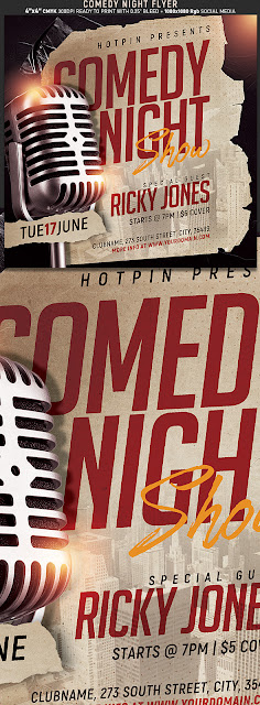  Stand Up Comedy Flyer Template