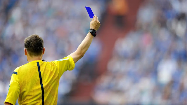 IFAB drops blue cards for sin-bin trials at higher level