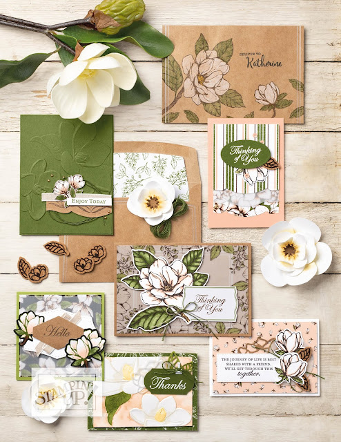 Nigezza Creates, Stampin' Up!  Magnolia Lane Memories & More Cards