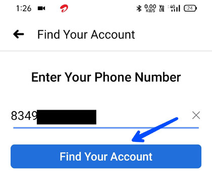 enter phone number