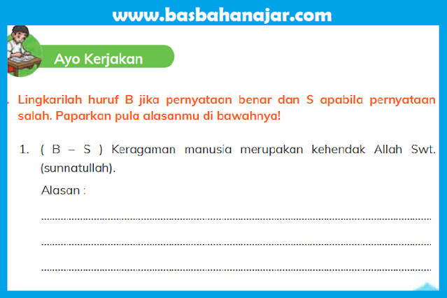 Kunci Jawaban PAI Kelas 4 Halaman 51 - 53 Ayo Kerjakan Bab 3