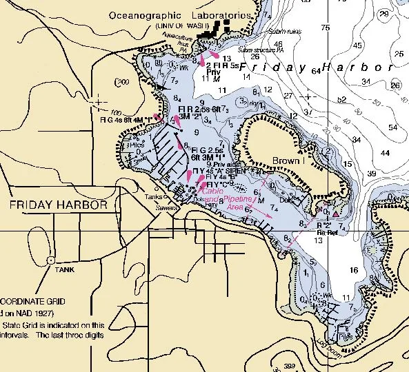 Friday Harbor chart map