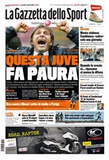 La Gazzetta dello Sport del 2 Aprile 2013 | ISSN 1120-5067 | TRUE PDF | Quotidiano | Sport
La Gazzetta dello Sport è un quotidiano sportivo italiano, con sede a Milano. Insieme al Corriere dello Sport - Stadio e Tuttosport, è uno dei tre principali giornali sportivi d'Italia. È il primo quotidiano sportivo per numero di lettori nell'Italia centro-settentrionale, ed uno dei maggiori quotidiani italiani per tiratura e diffusione.