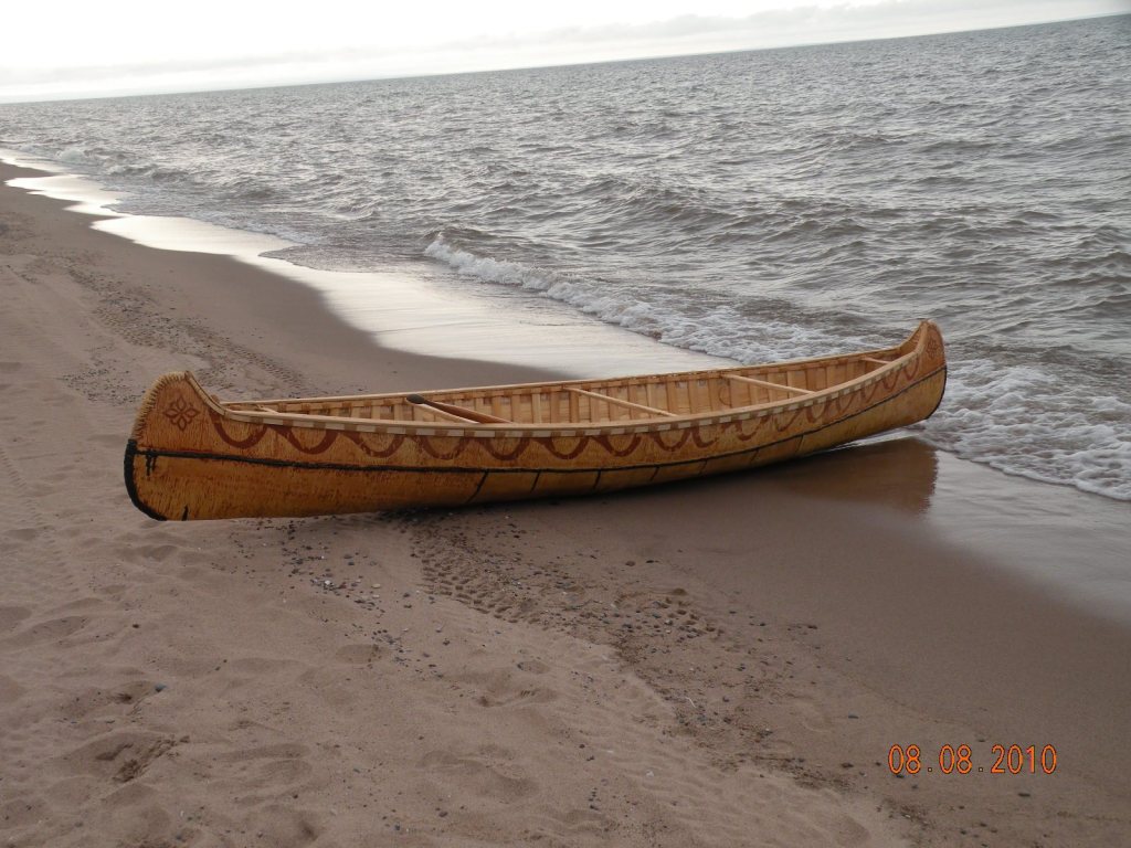 And to whet your appetite here are some finished canoes. This one was 