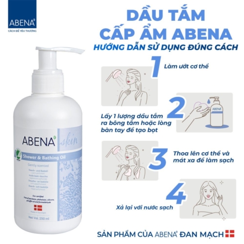 Dầu tắm cấp ẩm Abena 250ml