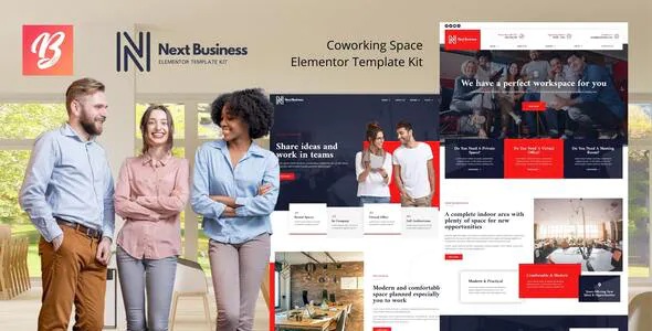 Best Coworking Space Elementor Template Kit