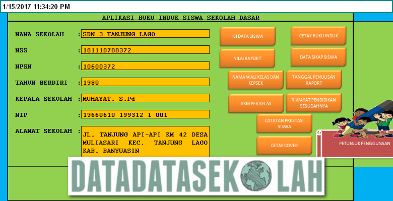 Download Contoh Format Buku Induk Siswa Lengkap TK PAUD 