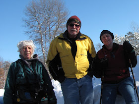 winter hikers