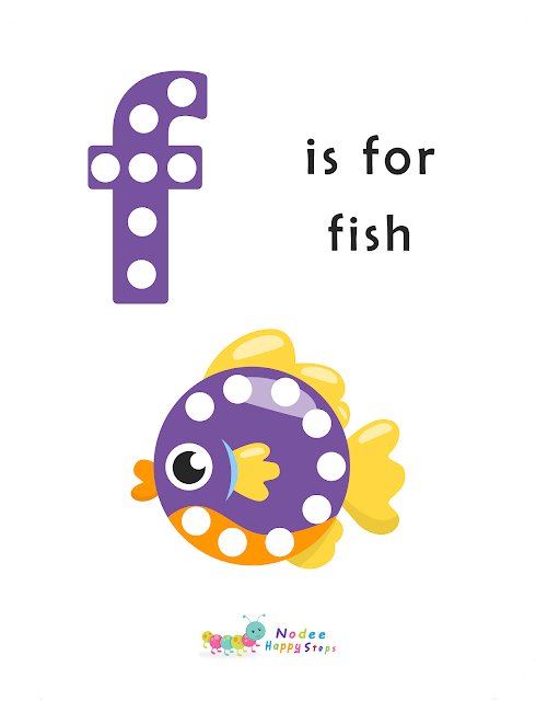 Do A Dot and Tracing Lowercase letter Preschool Worksheet - Letter F