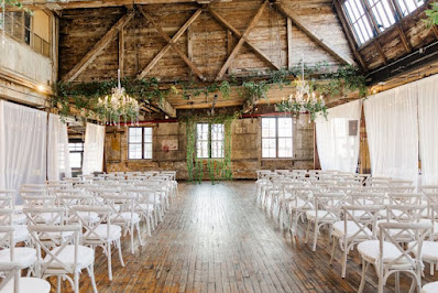 The Greenpoint Loft Wedding with Chrystal Chandelier