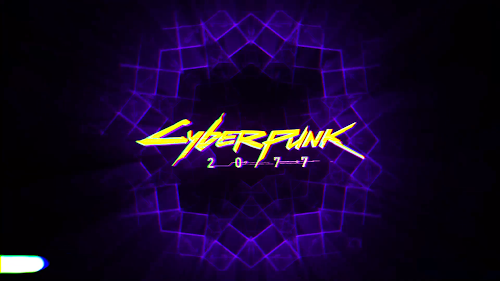 After Effects-Logo Video Cyberpunk 