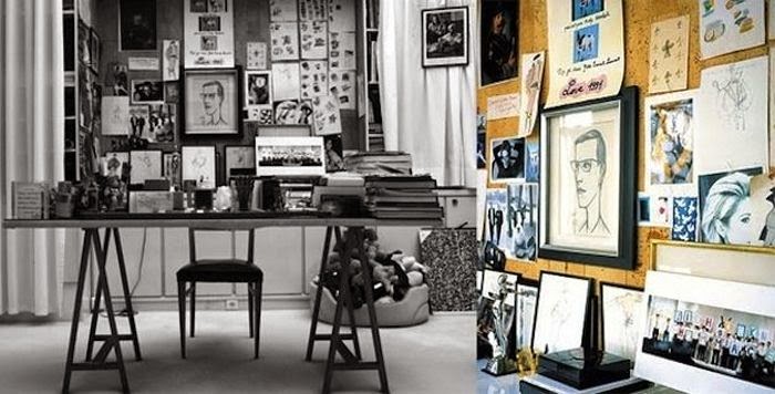 Workspaces Of The Greatest Artists Of The World (38 Pictures) - Yves Saint Laurent, fashion designer