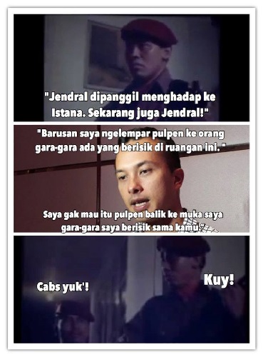 10 Meme 'Scene Film G30S/PKI' ala Generasi Milenial 