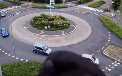 traffic circle in Purmerend, Netherlands