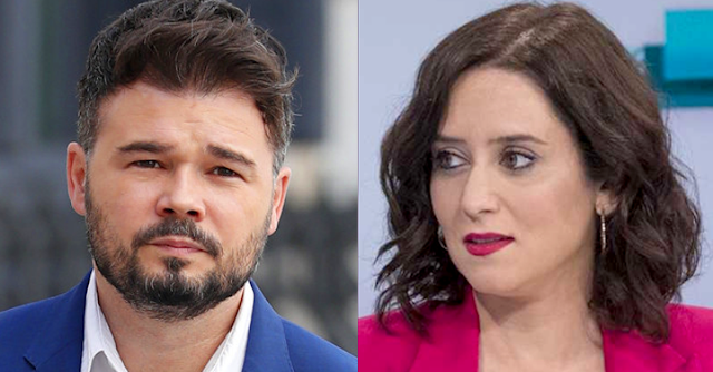 Rufián y Ayuso