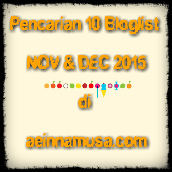 Ena Mencari 10 Blogger Bertuah Di aeinnamusa.com