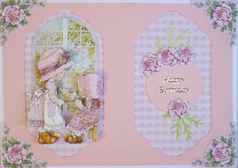 These cards have been made using the Sarah Kay 3D mini books from Blue Edge