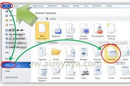 Cara Menciptakan Kalender Bulanan Di Ms Word 2010