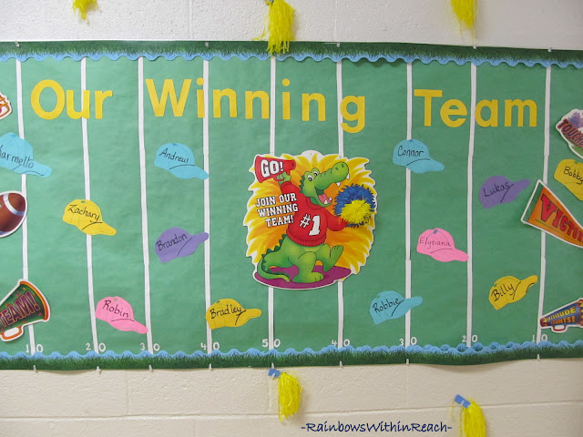 Our Winning Team Bulletin Board at RainbowsWithinReach