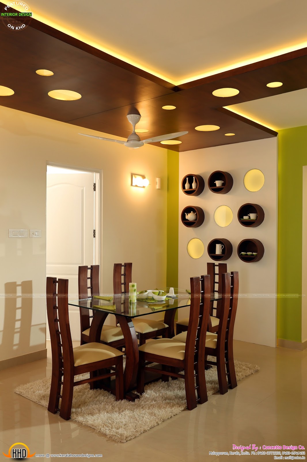 Kerala flat interior  design  Kerala home  design  and floor 