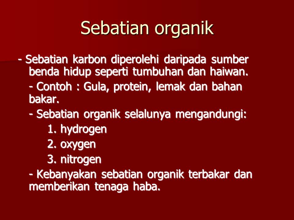 Topik 4 : Sebatian karbon