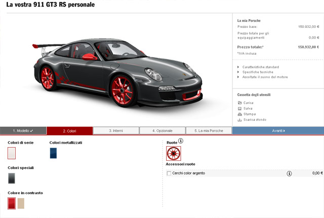 car configurator porsche