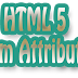 Form Attributes of HTML 5