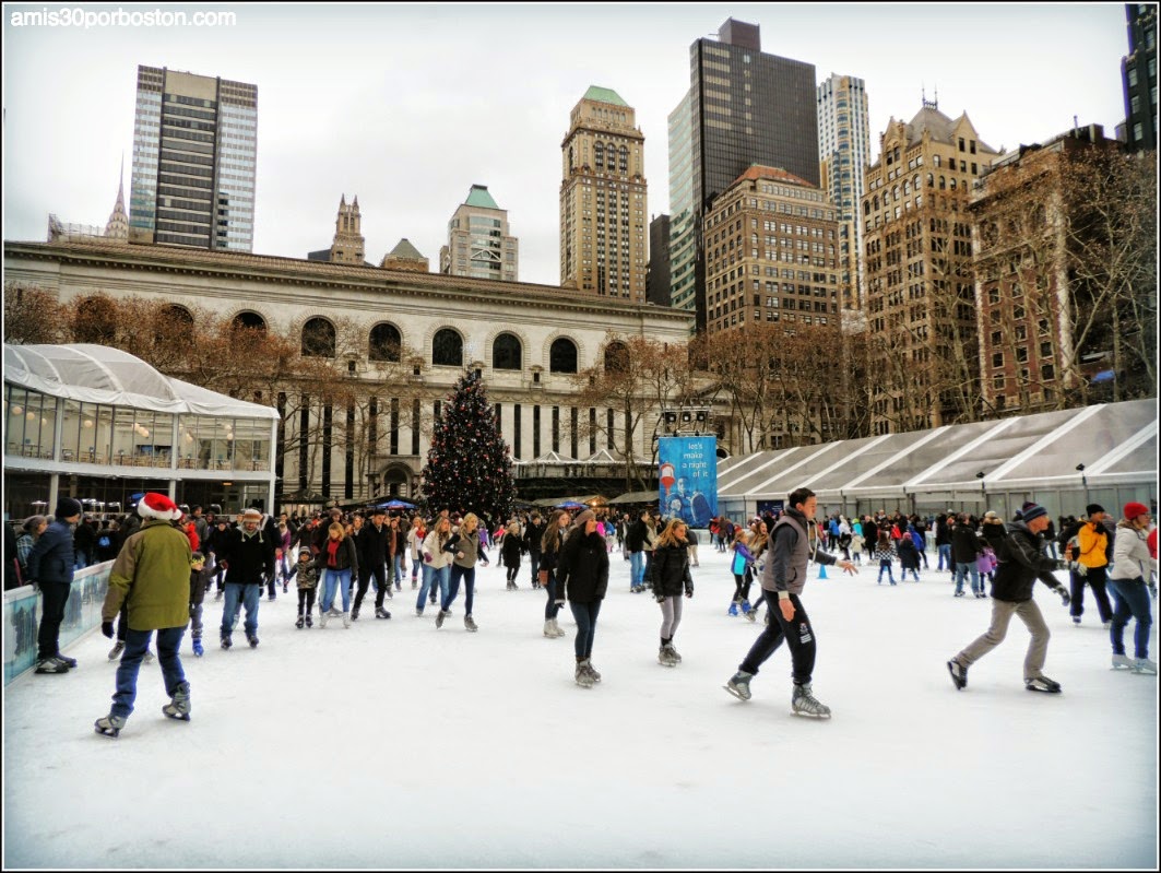 Pista de Patinaje del Bryant Park en Nueva York