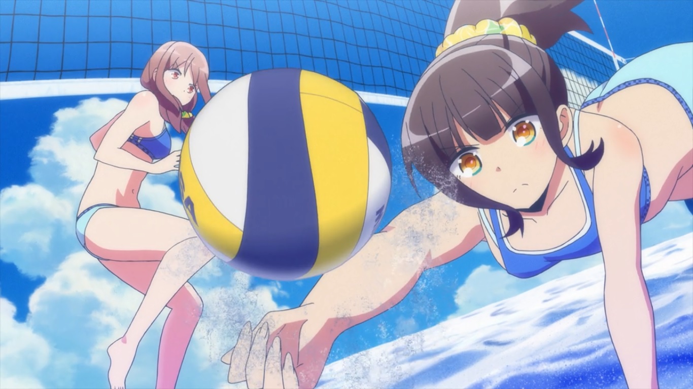 Garota jogadora de vôlei kawaii waifu evolution abraçando anime e