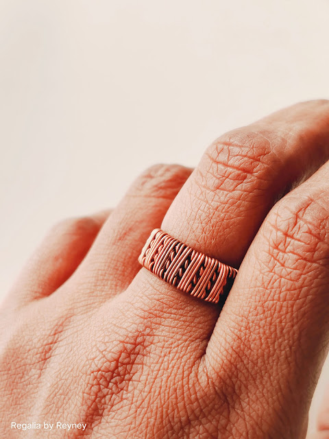Free Wire Weaving Pattern Tutorial for 4 Wire Shiva Weave Adjustable Ring