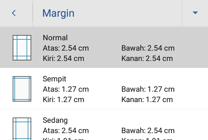 Cara Mengatur Margin di Microsoft Word Hp Android - Langkah 6