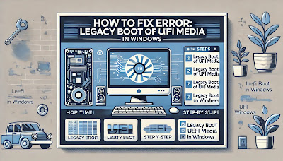 5 Ways to Fix Error Legacy Boot of UEFI Media in Windows