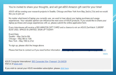 Isi Email Dari ASUS USA - Blog Mas Hendra