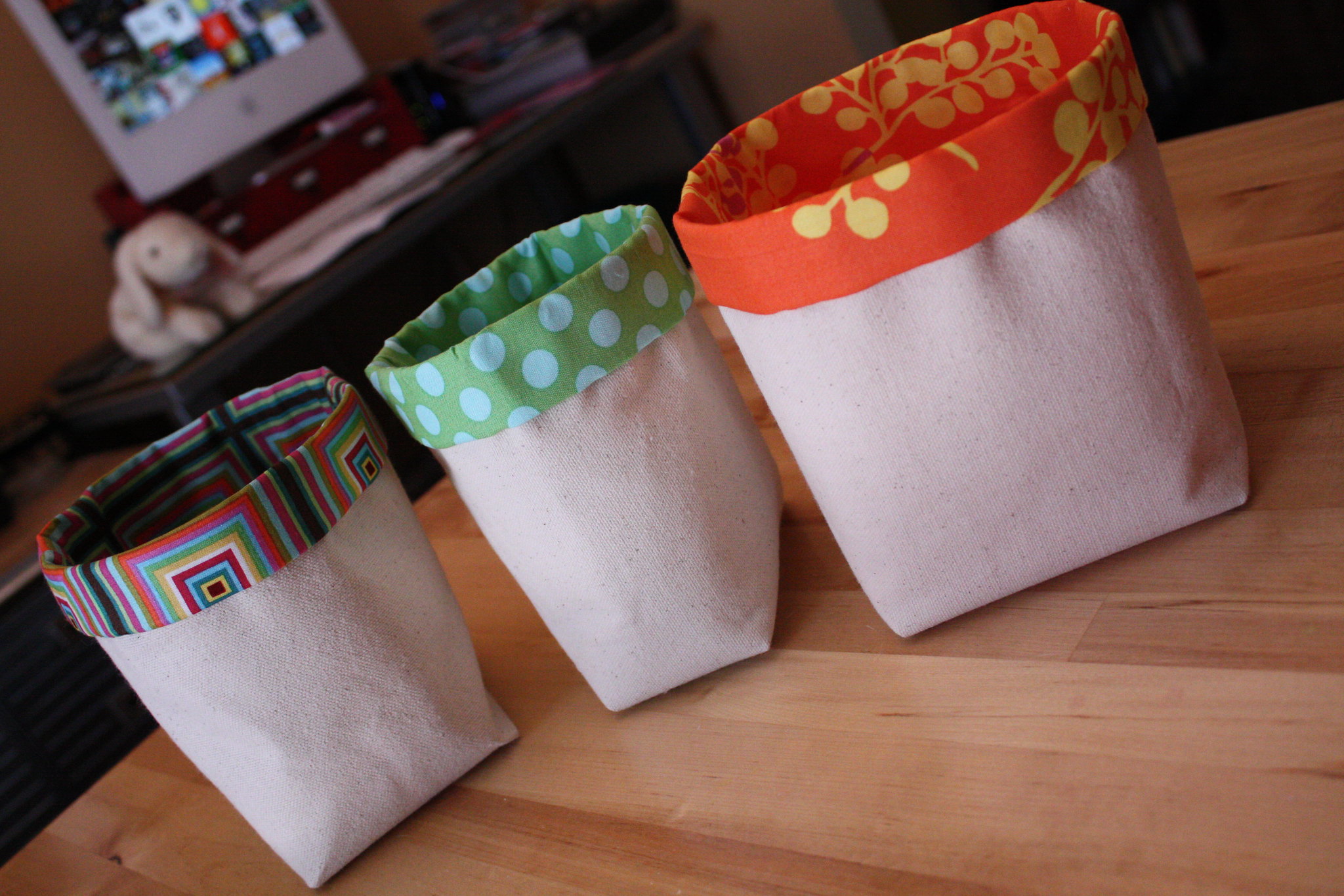 Rectangle Fabric Bin Tutorial