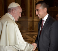 Papa Francesco e Di Maio