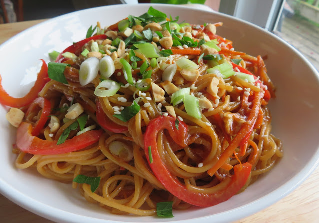 Peanut Sauced Easy Thai Noodles