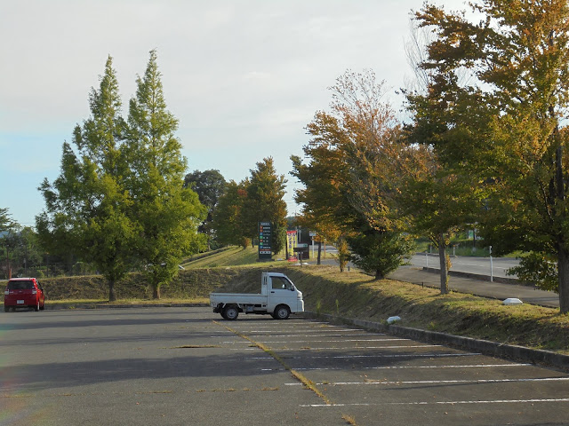 ガーデンプレイスの駐車場の風景