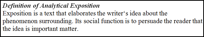 Contoh Analytical Exposition: Analytical Exposition: Apa 