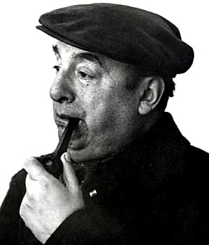 Foto de Pablo Neruda con boina