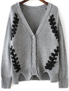 ZAFUL - Gray V Neck Sweater/ wishlist.