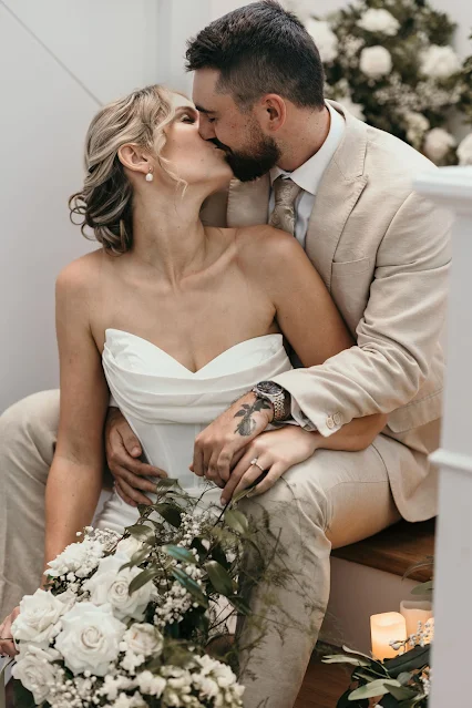 white floral wedding inspiration brisbane weddings october falls photography