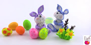 Cute Polymer Clay Easter Bunny Tutorial from Ewa (ewa)