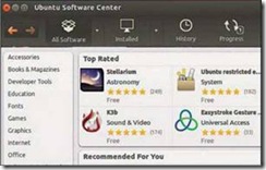 Ubuntu Software Center holds a slew of apps, most of them free.