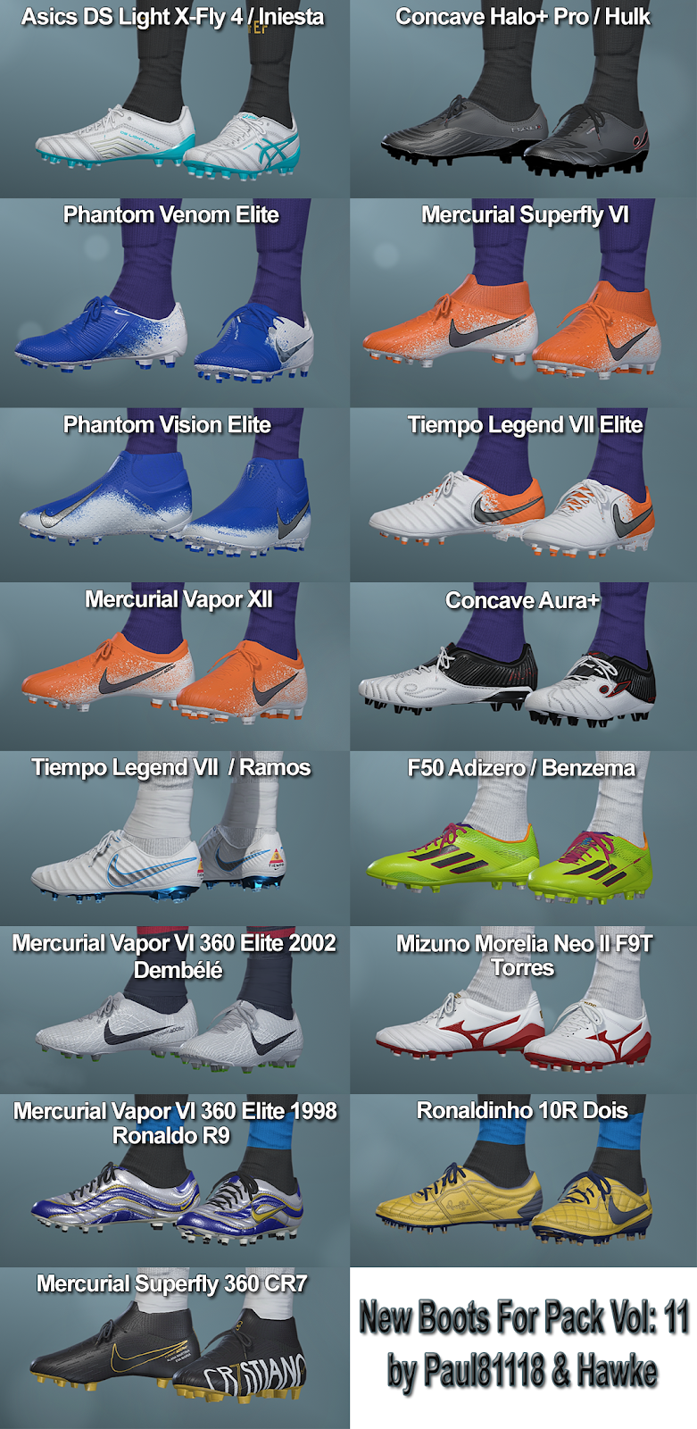 PES 2019 Bootpack vol 11 by Paul81118 &amp; Hawke ...