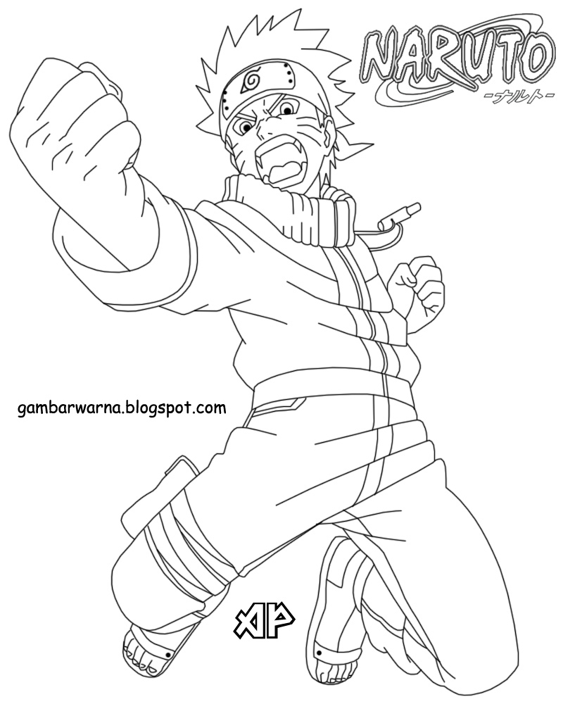 Mewarnai Naruto | Belajar Mewarnai Gambar