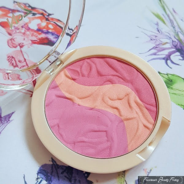 open compact of Pink limited edition No7 Petal Blusher
