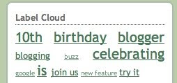 Blogger: Label Cloud